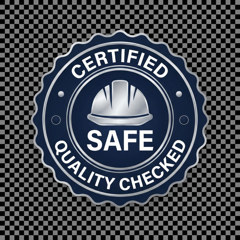 Certified Safe, Quality Checked badge